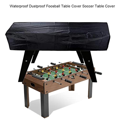 SUNSURE Black 64 x 45 x 18.8(LxWxH) inch Foosball Table Cover Soccer Table Cover Waterproof Dustproof Foosball Tables Protection Furniture Sets Cover - color: black