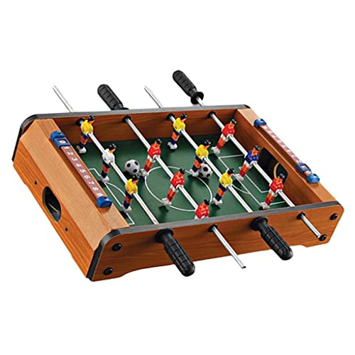 Mini Table Top Foosball Game for Kids and Adults - Portable Mini Billiard Soccer Game with 2 Cues & 16 Balls - Indoor Entertainment Home Leisure Family Play - Great Gift Idea for