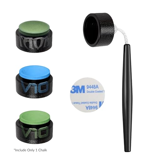 Beer City Billiards Pro Series Circle Pool Chalk Holder - for Use with TAOM Pyro or TAOM V10 Chalk - style: Circle w/TAOM V10 Chalk (Green)