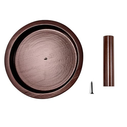 Wood Cone Talc Bowl Cone Chalk Holder for Pool/Billiards Table - color: Burgundy