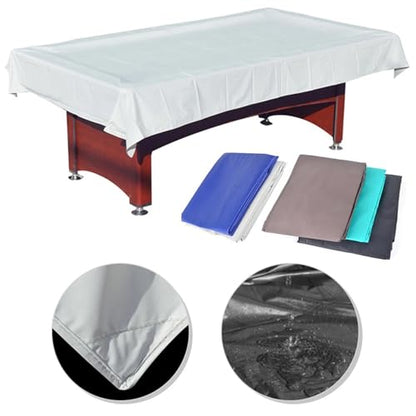 1pc Billiard Pool Table Cover Snooker Tennis Dustproof For 7ft 8ft(Brown,276x169cm) - color: Brown, size: 276x169cm
