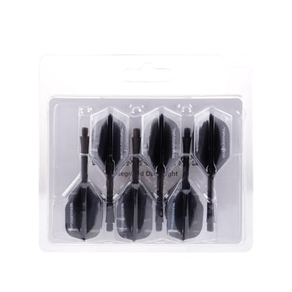 Integrated Dart Flights,All in One Dart Flights and Stems for Unbreakable Use,Universal 2BA Fit for Instant Setup,PP Material Integrated Dart Flights and shafts for Stability - style: 6 Pack