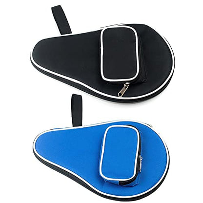 Ochine Table Tennis Racket Case Cover Ping Pong Paddle Carry Bag with Ball Storage Pocket Table Tennis Racket Cover Ping Pong Paddle Case Table Tennis Paddle Cover for Blade with Bonus Ball Storage - color: A