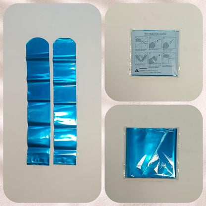 48pcs Round Head Boom Sticks Thunder Sticks Cheering Sticks Team Spirit Plastic Cheerleading Spirit Stick Clapper Inflatable Noise Maker Sports Supply (Metallic Blue) - color: Metallic Blue