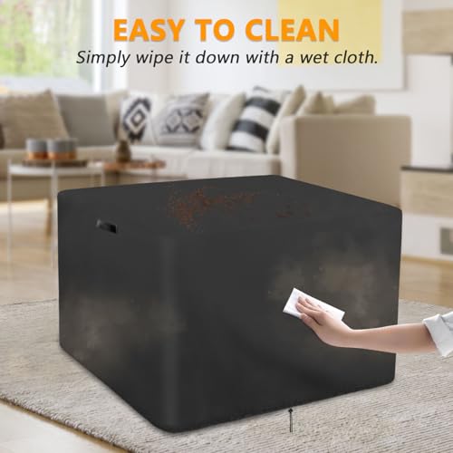 Arcade Cover Compatible with Arcade1Up Pac-Man Head-to-Head Arcade Table | 36.6''Lx24.4''Wx28.7''H,420D Black Game Table Cover,Waterproof, Adjustable Drawstring ,Pet-resistant - size: 36.6x24.4x28.7