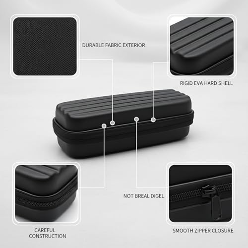 Hard Shell Dart Case for 6 Darts - Protective EVA Wallet with Fabric Exterior, Compact Travel Holder for Steel or Soft Tip Darts