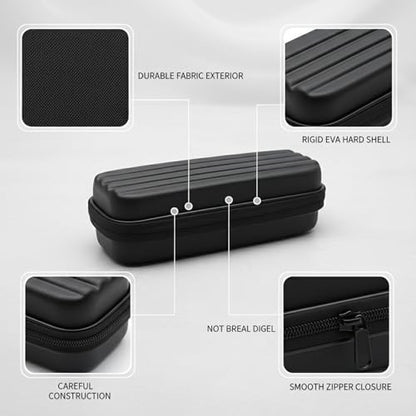 Hard Shell Dart Case for 6 Darts, Protective EVA Carrying Wallet with Fabric Exterior, Compact Storage for Steel or Soft Tip Darts