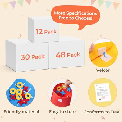 JoyCat Tic Tac Toe Mini Board Game Toy for Kids and Family,Birthday Party Favors,Goody Bag,Fun Indoor Game Night Activity,Gifts for Students,Easy to Store(Bulk Pack of 12) - style: Classic