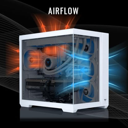 Thermaltake LCGS View u2870TS-380 Gaming Desktop (Intel® Core™ Ultra 9 285K, ToughRam 32GB DDR5 6400MT/s RGB Memory, NVIDIA® GeForce RTX™ 5070 Ti, 2TB NVMe M.2, WiFi, Windows 11) V38S-Z890-57T-LCS - size: 285K, style: 5070Ti