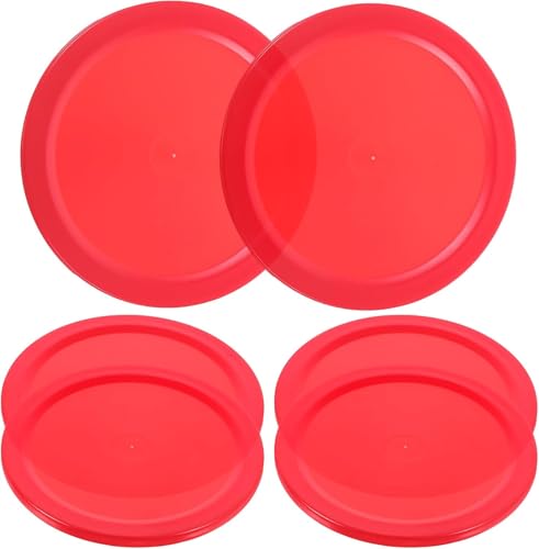 10Pcs Red Mini Air Hockey Table Pucks 50mm Puck Children Table New 2-inch Convenient and Attractive Air Hockey Arcade and Table Games