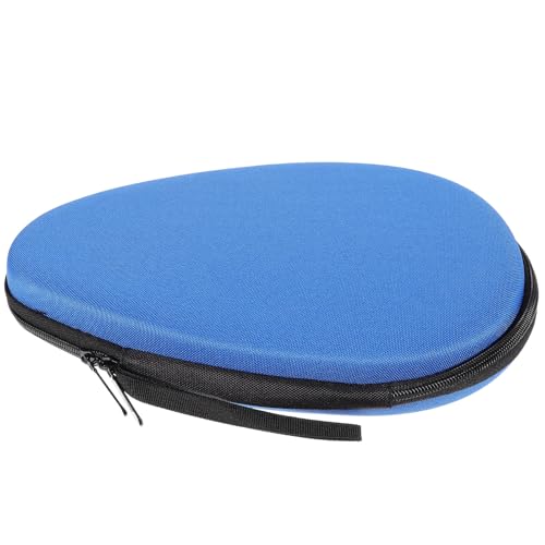 FOMIYES Table Tennis Paddle Storage Case Eva Hard Shell Ping Pong Racket Bag Blue Athletic Storage Organizer for Paddle and Ball