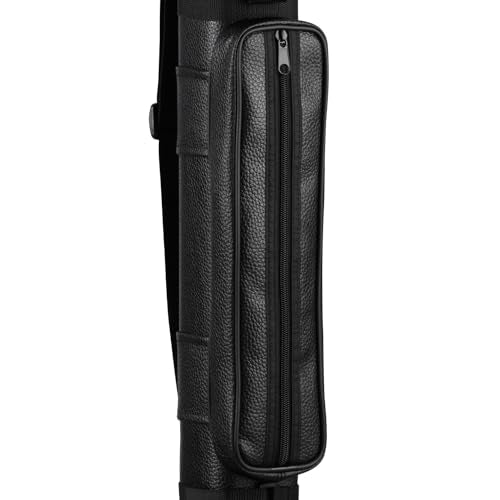 Casemaster by GLD Products Q-Vault Classic Billiard/Pool Cue Hard Case, Holds 2 Complete 2-Piece Cues (2 Butt/2 Shaft), Black