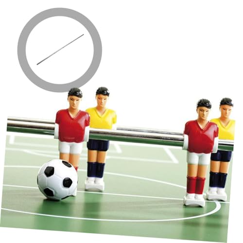 2Pcs Foosball Table Replacement Rods Iron Poles for Soccer Table Game Durable Foosball Machine Accessories Easy to Install Comfortable Grip for Enhanced Gameplay