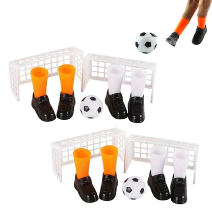 2Sets Finger Soccer Game Compact Mini Tabletop Soccer Finger Football with Four Goals for Fan Club Party Presents Football Products and Sports Games