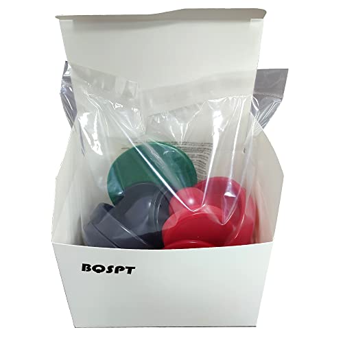 Air Hockey Paddles and Pucks, Goal Handles Replacement Accessories for Game Tables (4 Striker 96mm with Pads, 8 Pucks 64mm Thick and Thin)