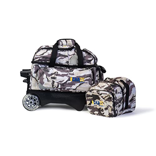 2 Ball Bowling Roller + 1 Ball Color Matching Add On Tote - color: White Camo