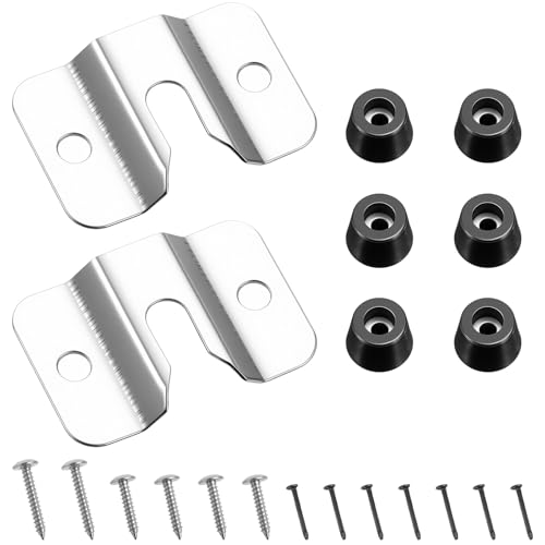 2 Sets Portable Dartboard Mounting Bracket Kit, Dartboard Hanging Hardware with Screws Stabilizers for Wall Mounting Dartboards Bracket for Hanging Dartboards Accessories