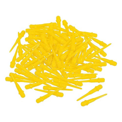 PATIKIL Plastic Dart Tips, 2BA Thread Soft Dart Plastic Tip Soft Tip Dart Accessories - color: Yellow