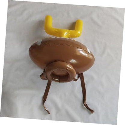 Luxshiny Inflatable Ring Toss Game Headdress for Adults Creative PVC Tossing Rings Fun Indoor Outdoor Party Activity Motor Skills Hand-Eye Coordination Enhancer