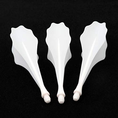 CUESOUL TRAJ AK8 New Integrated Dart Flights and Shafts Wave Shape,Very Slim Dart Flight 3 Sets - color: Wave Shape-White