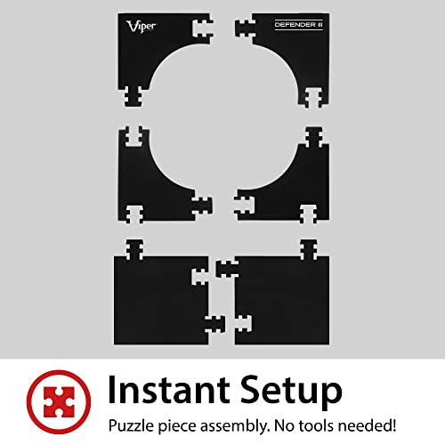 Viper Defender III Backboard & Sisal/Bristle Steel Tip Dartboard Bundle - style: Elite