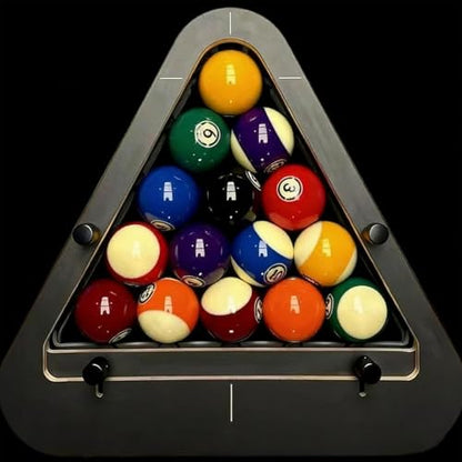 Professional Precision Billiard Rack System, Adjustable Triangle/Diamond Lock Billiards Accessories for Wood 8-Ball/9-Ball Pro Pool Balls Racks - color: Mix