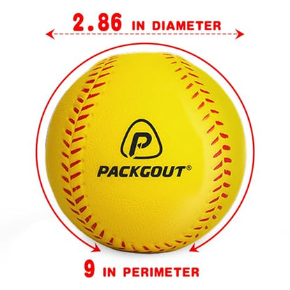 PACKGOUT Soft Foam Baseballs for Kids & Teenagers - Practice & Replacement Balls - color: Colorful 12 Pcs