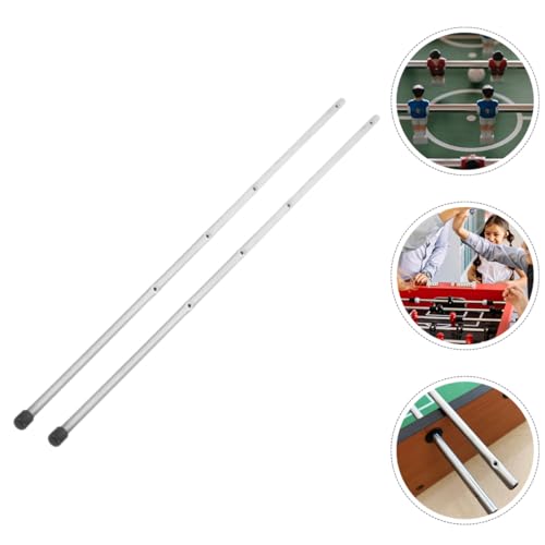 Foosball Table Rod Replacement 2 Pcs Table Soccer Rods for Soccer Machine Accessory Metal Pole for Home Game Room Easy Replace Handle