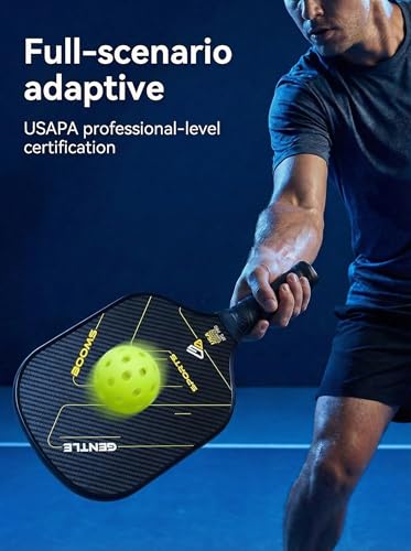 GBS Pickleball Paddle,USAPA certified,3K T700 carbon fiber surface,16mm titanium alloy honeycomb shock-absorbing core,high torque rotational control,powerful stroke,ThermoEdge thermoforming technology