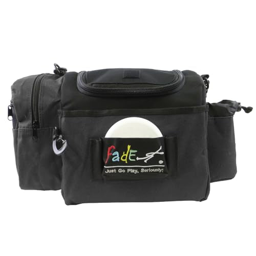 Fade Crunch Disc Golf Bag – Compact, Durable, and Lightweight Disc Storage - color: Black