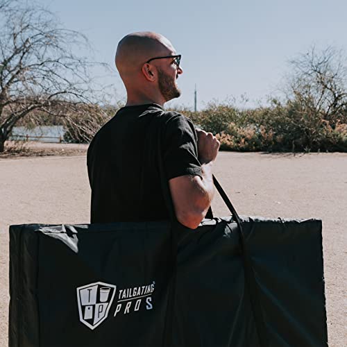 Tailgating Pros Corn Hole Board Set with Bean Bags & Carrying Case - 4'x2' Cornhole Bag Toss - Tournament & Lightweight Options - Optional LED Lights