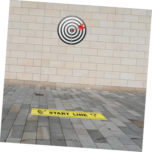 BESTonZON Dart Throwing Line Marker Adjustable Floor Notice Line for Dart Games 1 Sheet Game Accessory for Players and Enthusiasts