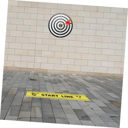 BESTonZON Dart Throwing Line Marker Adjustable Floor Notice Line for Dart Games 1 Sheet Game Accessory for Players and Enthusiasts