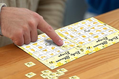 Baby Shower Bingo - 24 Player Bee Themed Game for Adults and Gender Reveal Parties - color: Bee