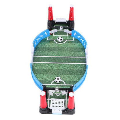 Mini Foosball Table, Double Player Battle Tabletop Football Game, Desktop Soccer Game with 2 Balls 2 Toy Tray 8 Accessories for Adults Kids Family Room