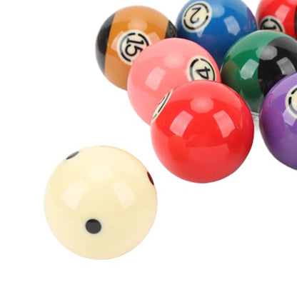 Professional Resin Pool Balls Set 2.25in – High Friction Resistance, Clear Numbering, Standard Pool Tables