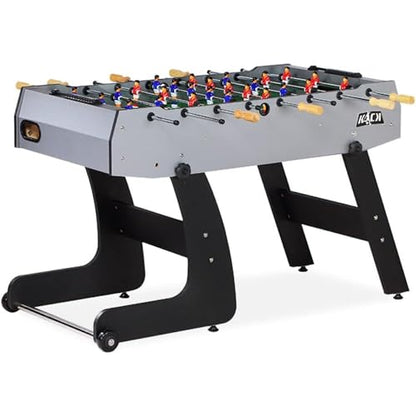 KICK Monarch 48" Folding Foosball Table – Compact Indoor Game Table - color: Gray