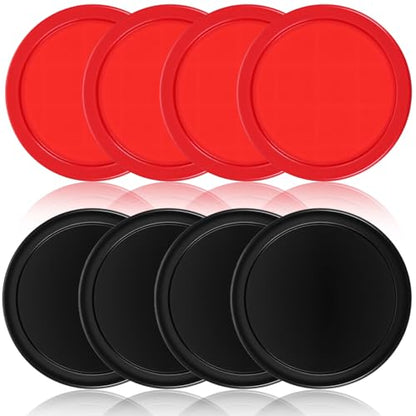 TIESOME 2.5 Inch Hockey Pucks, 8Pcs Professional Air Hockey Pucks for Air Hockey Table Compatible with Standard Pushers and Goals Hockeys Replacement Puck Parts Set Game Tables Accessories