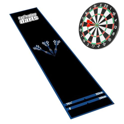 Dart Mat | Non-Slip with Throw Line Portable - Dart Oche Mat - for Recreation Center Sports Club Basement Entertainment Area Garage Dormitory - size: B