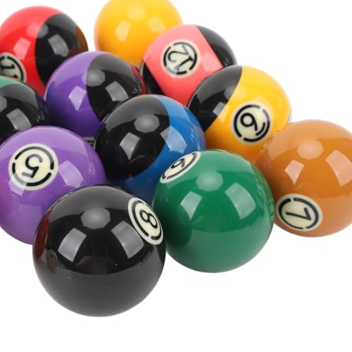 Professional Resin Pool Balls Set 2.25in – High Friction Resistance, Clear Numbering, Standard Pool Tables