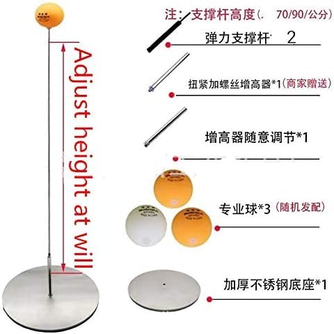 Ping Pong Balls Paddles Set Table Tennis Training Elastic Soft Shaft Equipment Trainer Practice Ball Bulk Children Adult (2 Table Tennis Paddle & 3 Ping-Pong Balls)