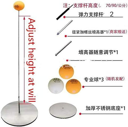 Ping Pong Balls Paddles Set Table Tennis Training Elastic Soft Shaft Equipment Trainer Practice Ball Bulk Children Adult (2 Table Tennis Paddle & 3 Ping-Pong Balls)