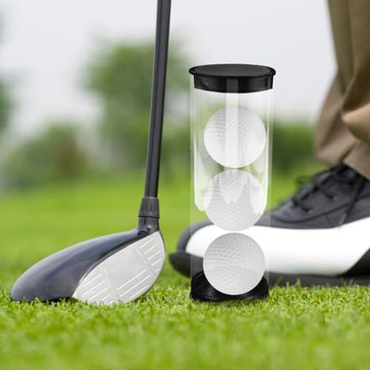 Wakauto Clear Golf Ball Organizer Tube Anti-Scratch Golf Ball Holder PVC Golf Ball Display Tube for Outdoor Sport