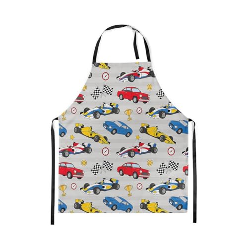 Castle Fairy Basketball Kitchen Apron - color: Race Car