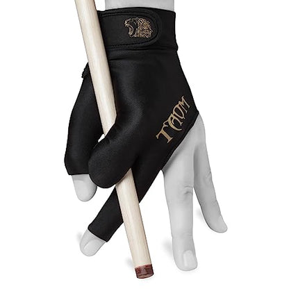 TAOM Midas Ultra Silky Thin Billiards Pool Cue Gloves Left Bridge Glove for Right Handed Player Size Large (L)
