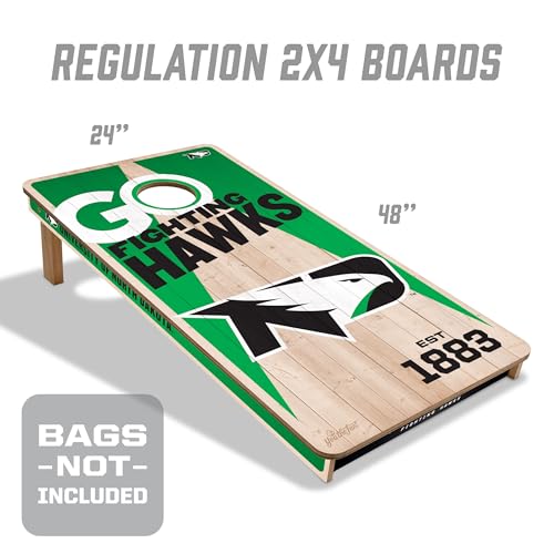 YouTheFan NCAA 2’ x 4’ Professional Wood Cornhole Game