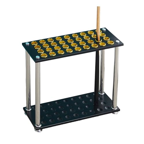 Pool Cue Rack,Pool Cue Holder,Free Standing Billiard Stick Stand,Fishing Rod Storage Rack,Holds 36 Cue,for Billiard Room Game Room Club Pool Table Accessories(Black) (Black)