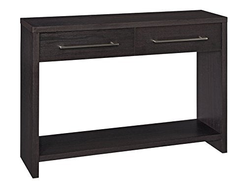ClosetMaid 1662 Console Table with 2 Storage Drawers, Black Walnut - color: Black Walnut, style: Console Table