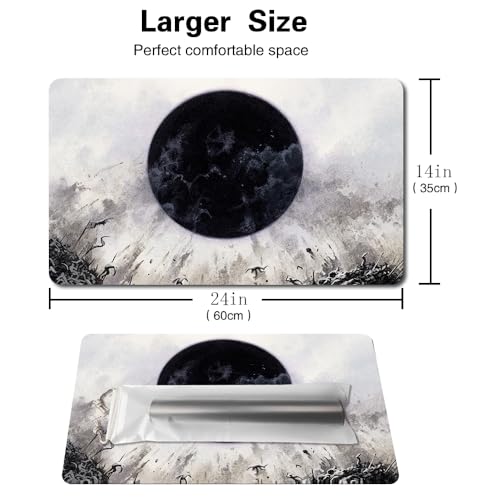 Board Game MTG Playmat Games Size 60X35 cm CCG Compatible for MTG CCG RPG Trading Card Game (Damnation-Xin) - color: Damnation-xin