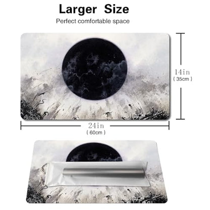 Board Game MTG Playmat Games Size 60X35 cm CCG Compatible for MTG CCG RPG Trading Card Game (Damnation-Xin) - color: Damnation-xin